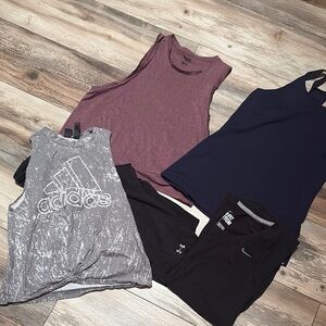 Victoria secret Nike under armour work out bundle xs small tanks leggings